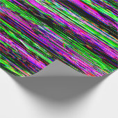 Glitch tech abstract pattern ラッピングペーパー (角)