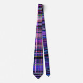 Glitch tech abstract pattern print tie ネクタイ (正面)