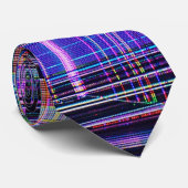 Glitch tech abstract pattern print tie ネクタイ (ロール)