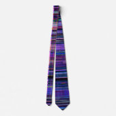 Glitch tech abstract pattern print tie ネクタイ (裏面)