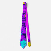Glitch tech abstract pattern tie ネクタイ (正面)