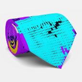 Glitch tech abstract pattern tie ネクタイ (ロール)