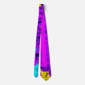 Glitch tech abstract pattern tie ネクタイ (裏面)