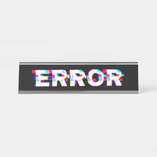 Glitched Desk Nameプレート デスクネームプレート