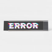 Glitched Desk Nameプレート デスクネームプレート (正面)