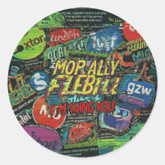 GLITCHED REALITY PATCH - Multiverse Malfunction ラウンドシール