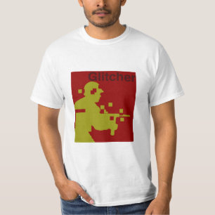 GLITCHERの赤 Tシャツ