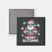 Glitchmasコメリーーディングプログラマサンタ・クリスマス マグネット (正面/裏面)