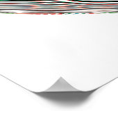 Glitchy Holographic Cyber Heart Sticker ポスター (角)