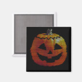 Glitchy TV Pumpkin マグネット (正面/裏面)