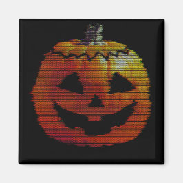 Glitchy TV Pumpkin マグネット