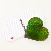 Glite glam green glitter notebook or Journal! ノートブック (内部)
