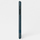 Glitter blue  | Minimal Modern Initial Monogram  iPhoneケース (左側)