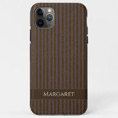 Glitter brown | Minimal Modern Initial Monogram  Case-Mate iPhoneケース (裏面)
