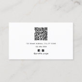 Glitter brush modern salon Business Card 名刺 (裏面)