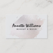 Glitter brush modern salon Business Card 名刺 (正面)