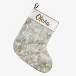 Glitter Christmas Stocking | Personalized Name  ラージクリスマスストッキング