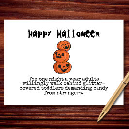 Glitter-Covered Toddlers and Free Candy Halloween カード