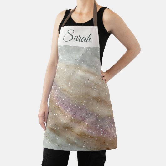 Glitter Custom Name Christmas Apron エプロン (インサイチュ)