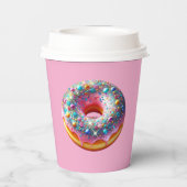 Glitter donut paper cup. 紙コップ (裏面)