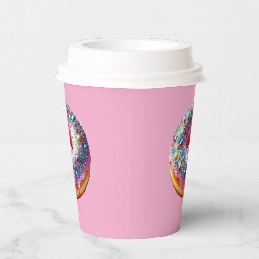 Glitter donut paper cup. 紙コップ (右)