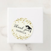 Glitter Dust Confetti Graduation Thank You フェイバータグ (インサイチュ)