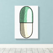 Glitter Fluoxetine キャンバスプリント (インサイチュ (ウッドフロア))