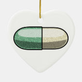 Glitter Fluoxetine セラミックオーナメント (裏面)