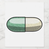 Glitter Fluoxetine ワインラベル (シングルラベル)