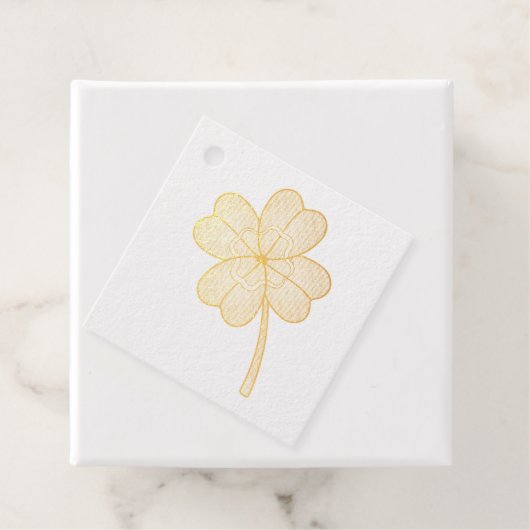 Glitter Four Leaf Clover フェイバータグ (箱)