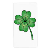 Glitter Four Leaf Clover ラベル (正面)