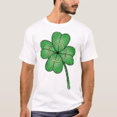 Glitter Four Leaf Clover Tシャツ (正面)