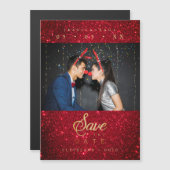 Glitter Fun Photo Christmas Couple Whimsical Font (正面/裏面)