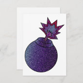 Glitter Galaxy Bomb サンキューカード (正面/裏面)