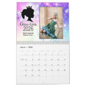 Glitter Girls 2026 Calendar カレンダー (3月 2026)