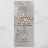Glitter Gold Alcohol Ink Chic Flat Menu メニュー (正面)