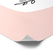 Glitter Gold Pastel Birthday Cake Illustration ポスター (角)