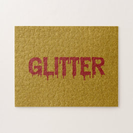 Glitter in Blood Typografie ジグソーパズル
