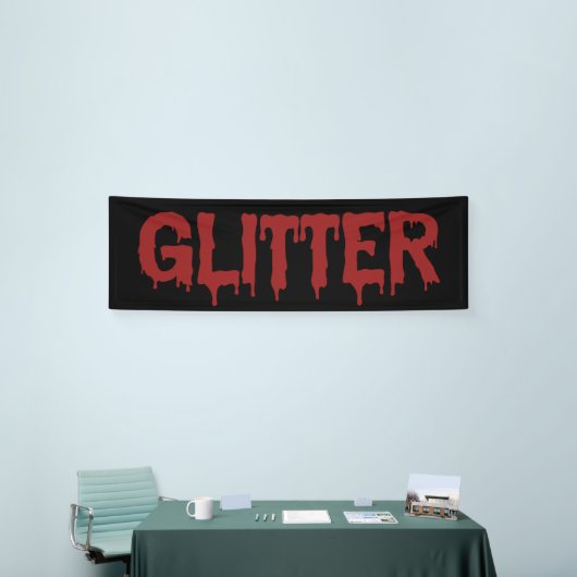 Glitter in Blood Typografie  横断幕 (トレードショー)