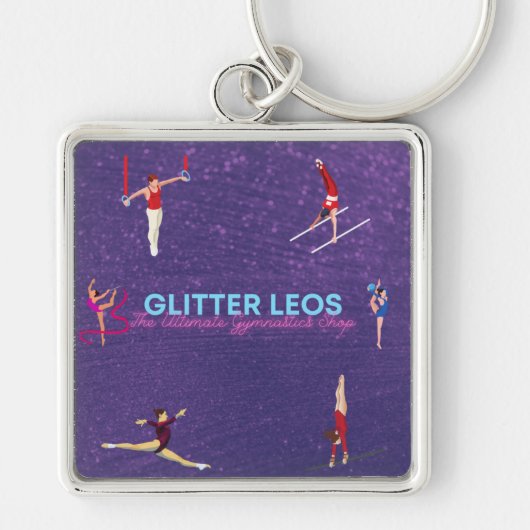 Glitter Leo's - The Ultimate Gymnastics Shop キーホルダー (正面)