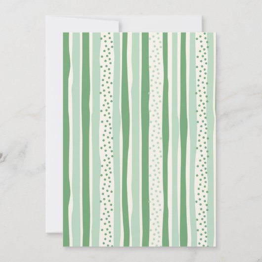 Glitter Lucky Seven St Patrick Birthday 招待状 (裏面)