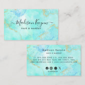  Glitter Marble Agate  名刺 (正面/裏面)