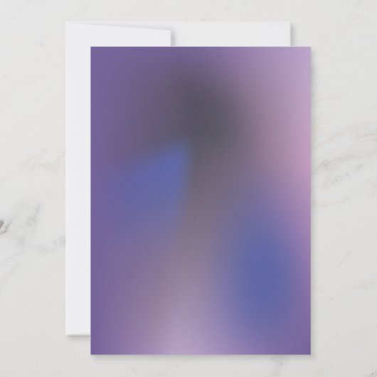 Glitter Mask Violet  Sweet 16 招待状 (裏面)