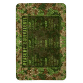 Glitter Measuring Conversion Kitchen Measure Guide マグネット (縦)