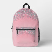 Glitter Pink Backpack: Discover Your Style  プリントバックパック (正面)