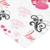 glitter pink heart vibrant romantic wallpaper テーブルクロス (アングル)