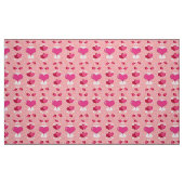 glitter pink heart vibrant romantic wallpaper ファブリック (ファットクウォーター)