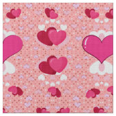 glitter pink heart vibrant romantic wallpaper ファブリック (クローズアップ)