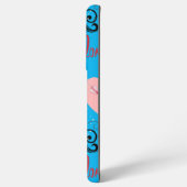 glitter pink heart vibrant romantic wallpaper samsung galaxyケース (裏面横)