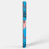 glitter pink heart vibrant romantic wallpaper samsung galaxyケース (右側面)